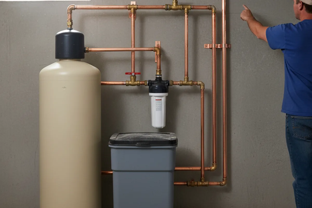 Whole-house water treatment system installed in Sperry